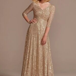 Gold Sequin Dress